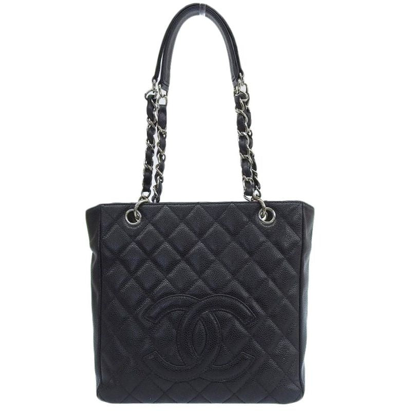 Chanel Caviar Pst Chain Tote Bag