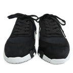 Hermes Bouncing Sneakers 38 Black Mesh Leather Shoes — view 2