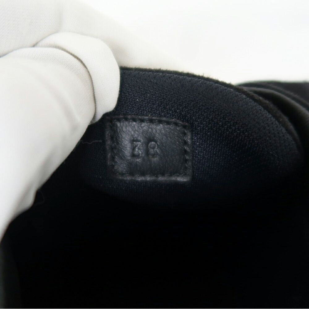 Hermes Bouncing Sneakers 38 Black Mesh Leather Shoes — view 8
