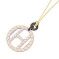 Hermes Necklace Equipe Nautic Buffalo Horn Lavender-yellow
