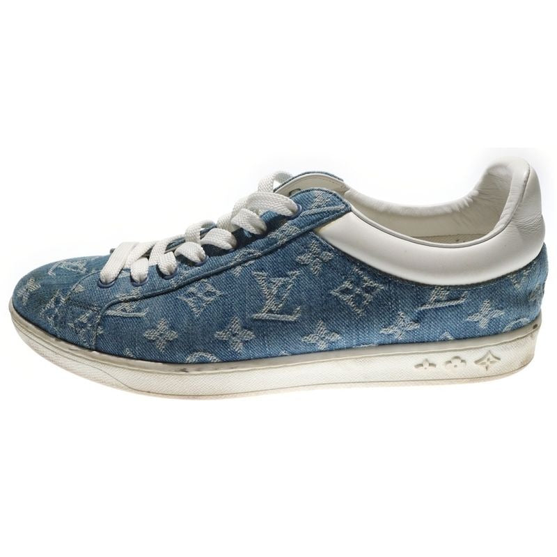 Louis Vuitton Luxembourg Grain Monogram Denim Sneakers Ms0189