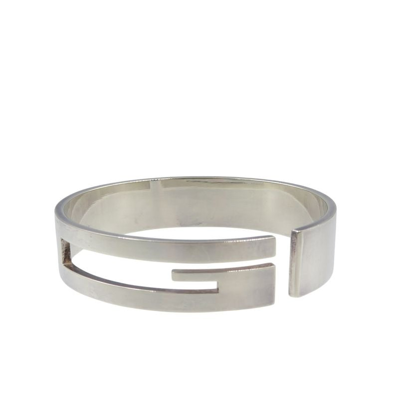 Gucci G Logo Cutout Silver 925 Bangle 0976 — view 2