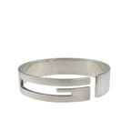 Gucci G Logo Cutout Silver 925 Bangle 0976 — view 2