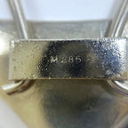 Prada Key Ring Silver Gold Logo Metal M285 — view 7