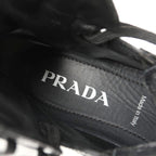 Prada Macro HIGH TOP Sneakers Size 37 Cut Triangle Logo Re-nylon — view 9