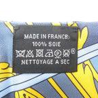 Hermes Twilly George Washington's Carriage Detaille Silk Blue White Yellow — view 3