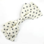 Chanel Barrette Aaa821 Ribbon White Logo COCO Silver Hardware Hair — view 3