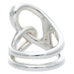Hermes Chaine Dancre Punk Silver Ring 49 9 — view 3