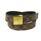 Louis Vuitton Damier Ceinture Carre Belt 90 36 Brown