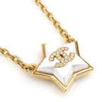 Chanel Stellar Crystal Star Gold Necklace