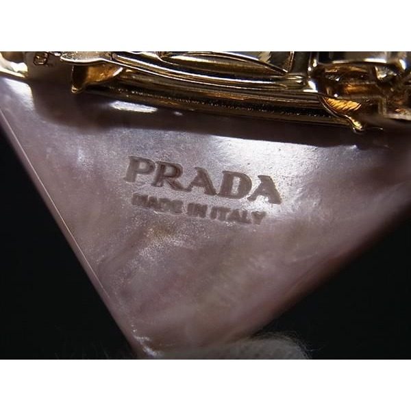 Prada Rhinestone Barrette Hair Pink — view 4