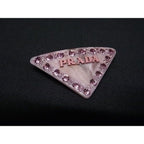 Prada Rhinestone Barrette Hair Pink