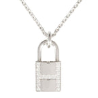 Hermes Amulet Cadenas Necklace 18K White Gold 9.4 g Diamond — view 2