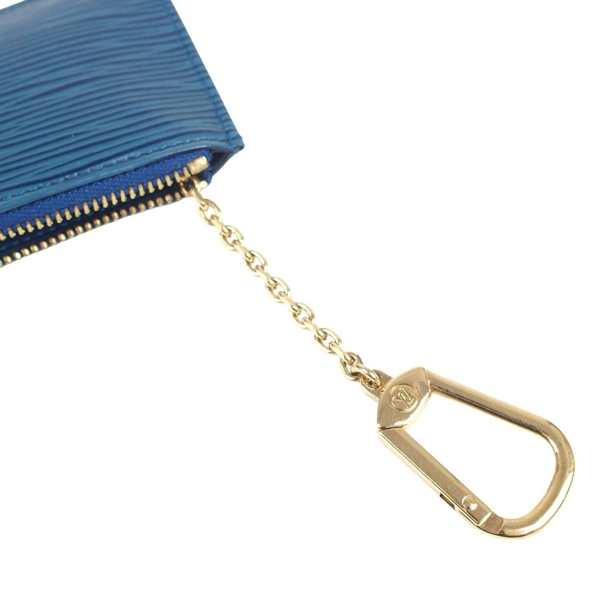 Louis Vuitton Pochette Cles Toledo Blue Epi Leather Coin Purse Key Case — view 5