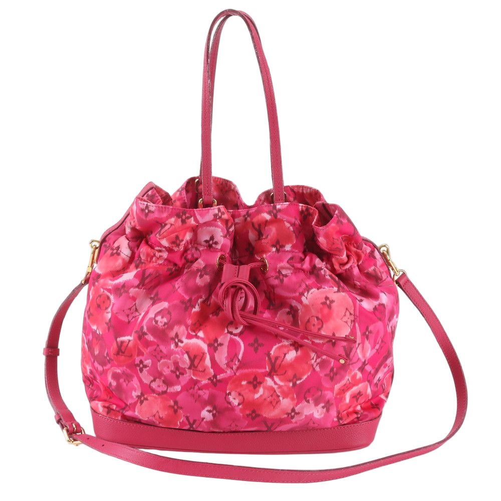 Louis Vuitton Ikat Flower Noefle MM Rose Indien 2-Way Shoulder Bag Crossbody