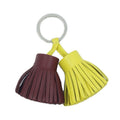 Hermes Ki-ring Bag Charm Carmen Udonos Brown Tea Yellow Silver Hardware