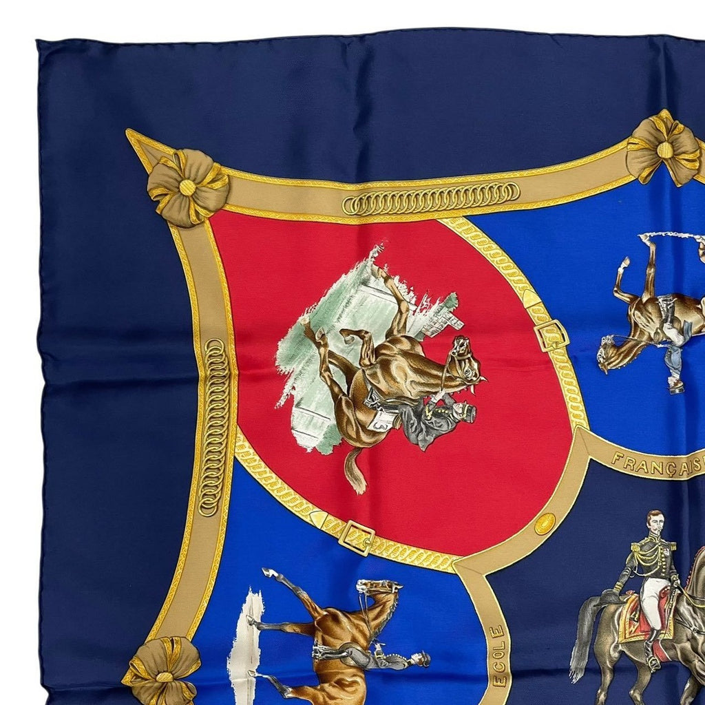 Hermes Carre 90 Scarf le General la Hotte French National Riding School Silk — view 3
