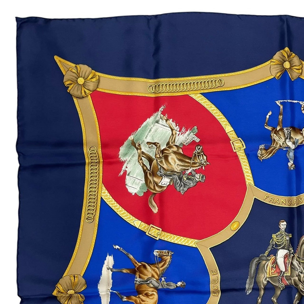 Hermes Carre 90 Scarf le General la Hotte French National Riding School Silk — view 3