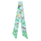 Hermes Scarf Twilly Silk Blue Ciel Vert Orange