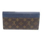 Louis Vuitton Monogram Epi Portefeuille Marie le Long Andigo Blue Wallet — view 2