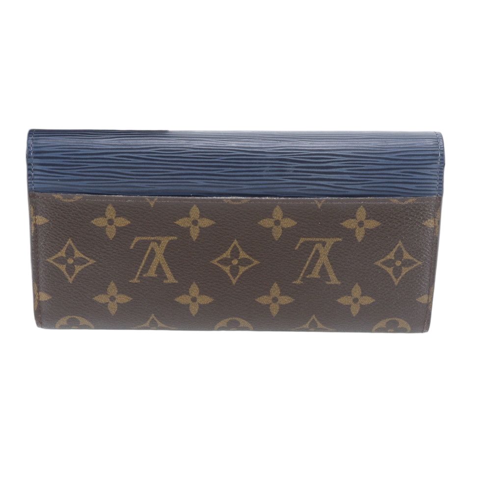 Louis Vuitton Monogram Epi Portefeuille Marie le Long Andigo Blue Wallet — view 2