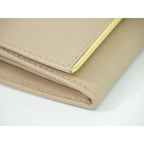 Prada Leather Long Wallet Pink Beige — view 4