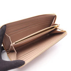Prada Round Wallet Saffiano Triang Pink Leather — view 3