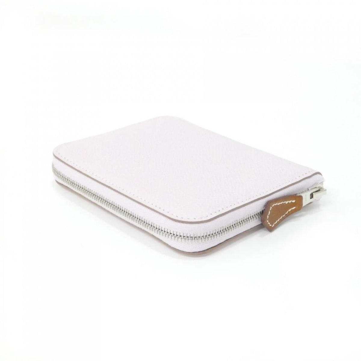 Hermes en Fil Silk in Compact Wallet Mauve Pale — view 2