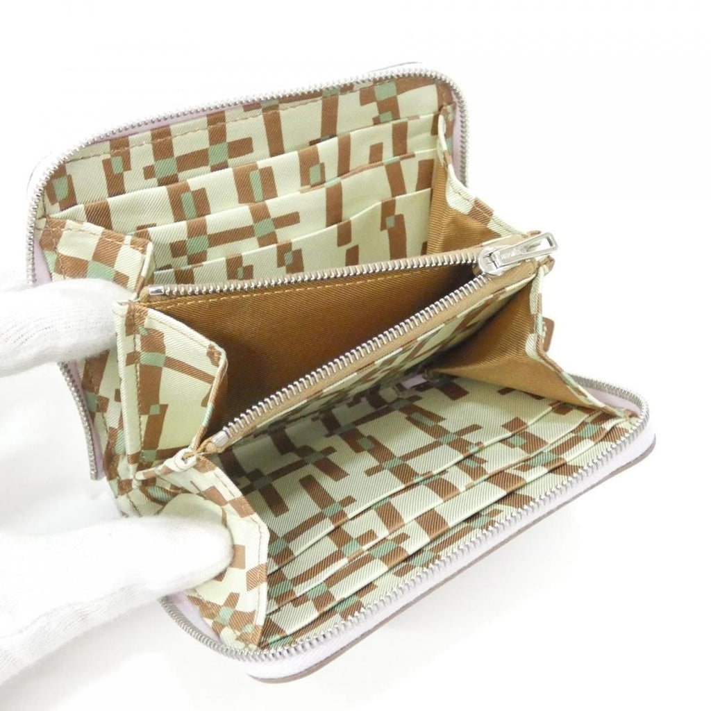 Hermes en Fil Silk in Compact Wallet Mauve Pale — view 4