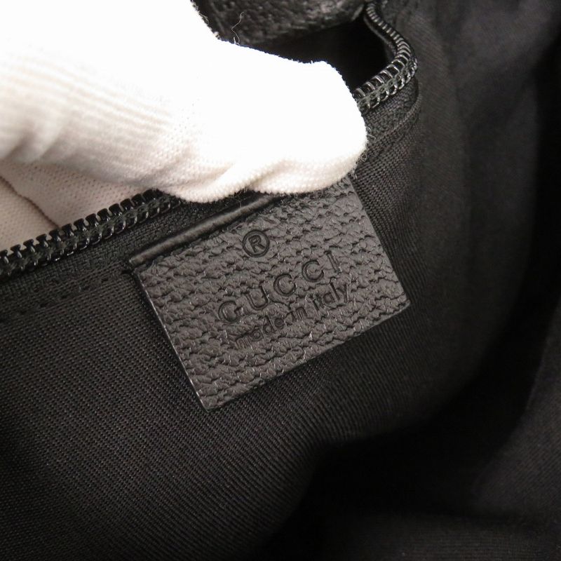 Gucci Sherry Line GG Canvas Leather Black Shoulder Bag 1412 — view 8