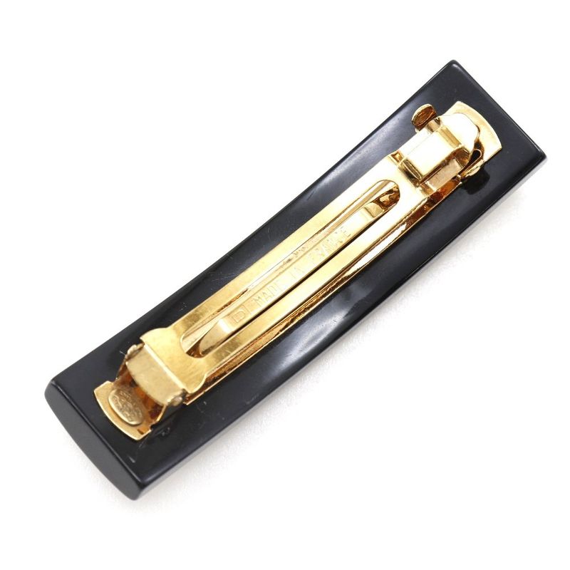 Chanel Coco Mark Camellia Plastic Black 03 P Barrette — view 3