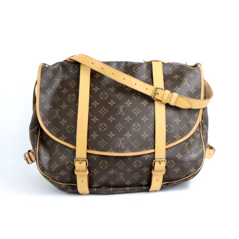Louis Vuitton Monogram Saumur 43 Leather Shoulder Bag — view 3