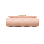 Chanel Trifold Wallet Quilted Caviar Leather Pink Champagne Gold — view 2