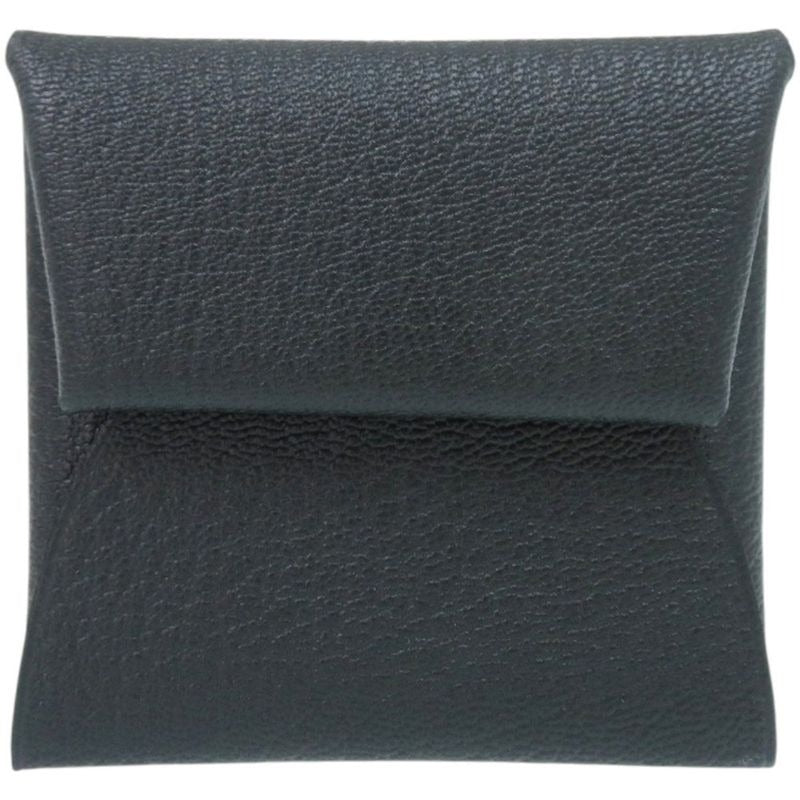 Hermes Bastia Verso Chevre Blue Eau Chien Coin Case Wallet