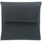 Hermes Bastia Verso Chevre Blue Eau Chien Coin Case Wallet