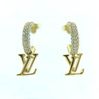 Louis Vuitton Earrings Hoop/ Iconic Metal Strass