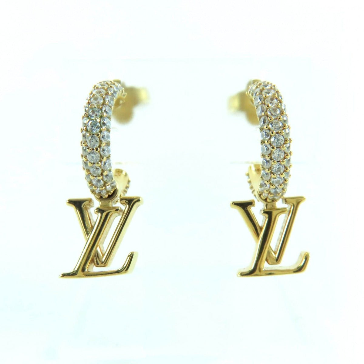 Louis Vuitton Earrings Hoop/ Iconic Metal Strass — view 2