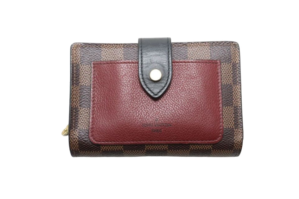 Louis Vuitton Damier Portefeuille Juliette Leather Bifold Wallet
