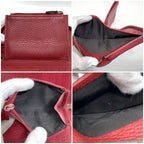 Gucci Round Zipper Wallet Red Interlocking — view 9