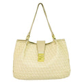Fendi Zucchino Tote Beige 8 Br661 Bag