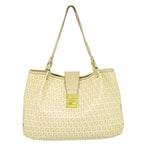 Fendi Zucchino Tote Beige 8 Br661 Bag