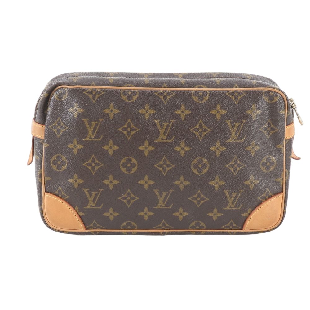 Louis Vuitton Monogram Compiegne 28 Leather Clutch Pouch Business — view 2