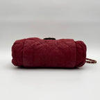 Chanel Shoulder Bag Quilted CC Logo Turnlock Gold Chain Leather Red Seal — view 6