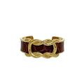 Hermes Bangle Gold Brown GP Croc