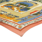 Hermes Pleats RE Tour a la Terre Return Silk Pink Scarf — view 5
