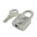 Hermes Cadenas Padlock No.107 key Keyed Metal Silver