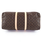 Louis Vuitton Keepall Bandouliere 55 Monogram Canvas Boston Bag Brown — view 3
