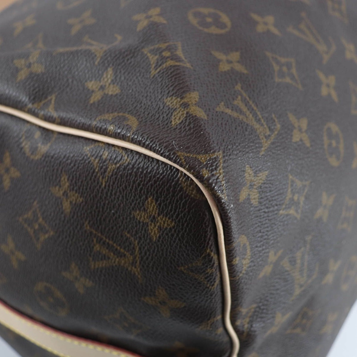 Louis Vuitton Keepall Bandouliere 55 Monogram Canvas Boston Bag Brown — view 6