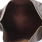 Louis Vuitton Keepall Bandouliere 55 Monogram Canvas Boston Bag Brown — view 8