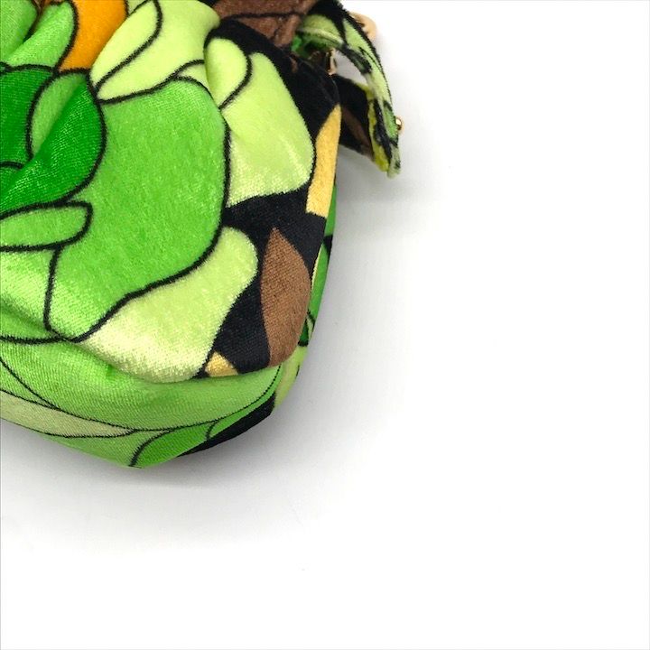 Fendi Items Peekaboo Click Velvet 2-Way Chain Shoulder Bag Green — view 6